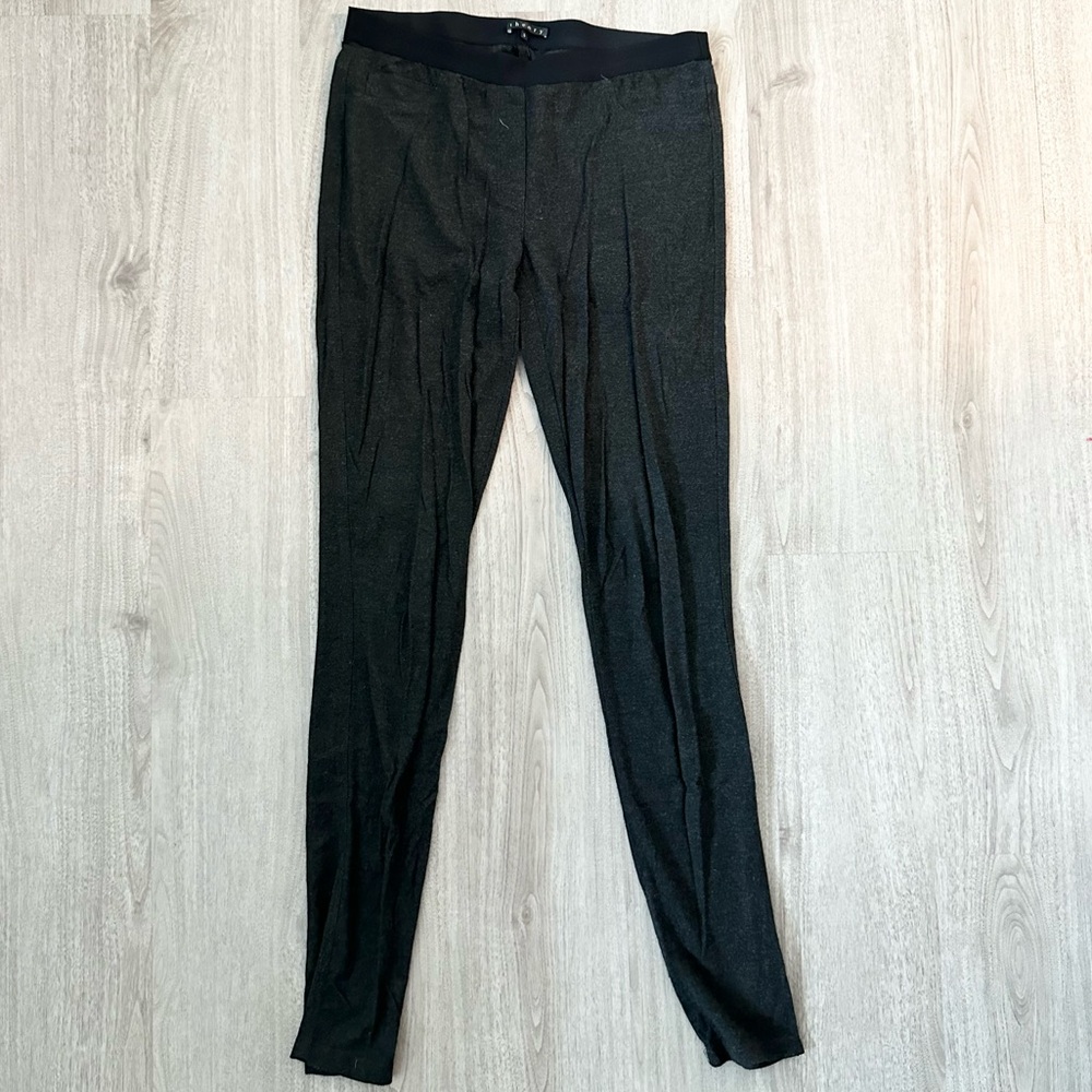 Theory Cotton Leggings - Dark Grey